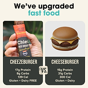 Organic Beef Bars - Cheezeburger
