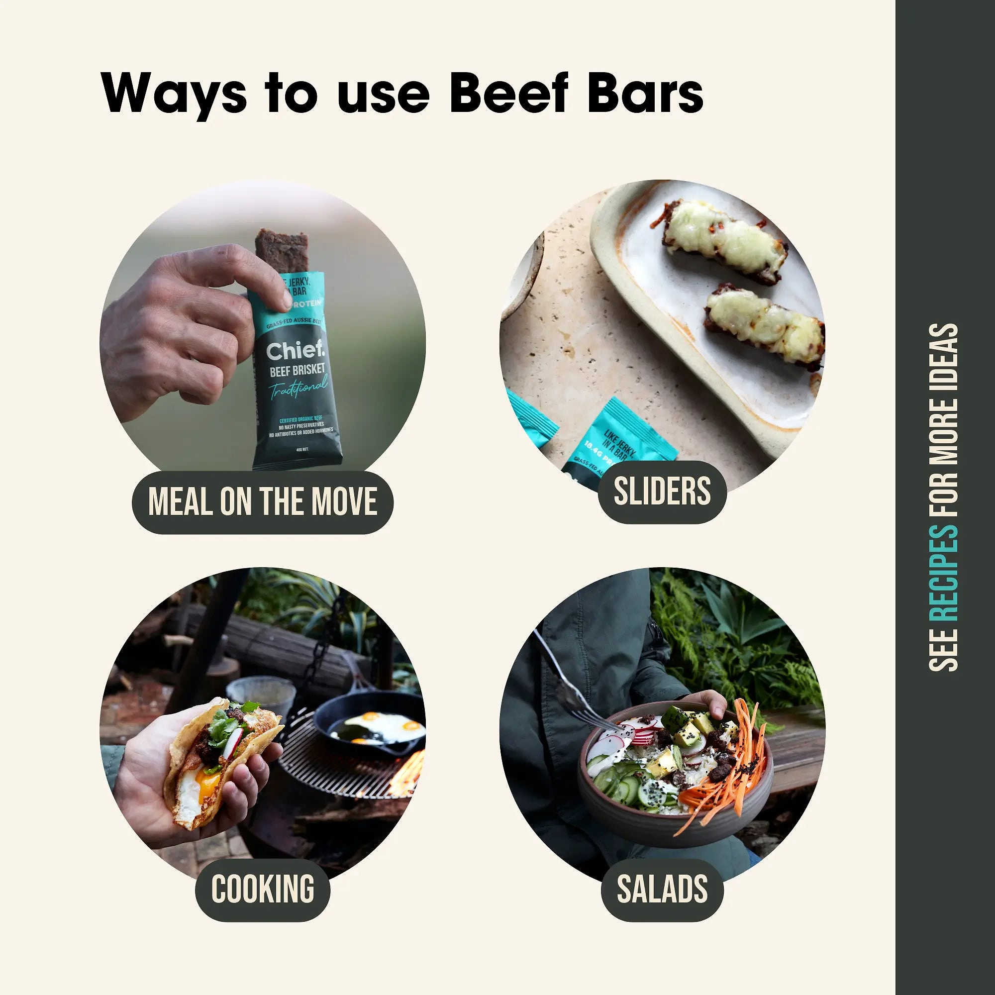 Organic Beef Bars - Mixed Box
