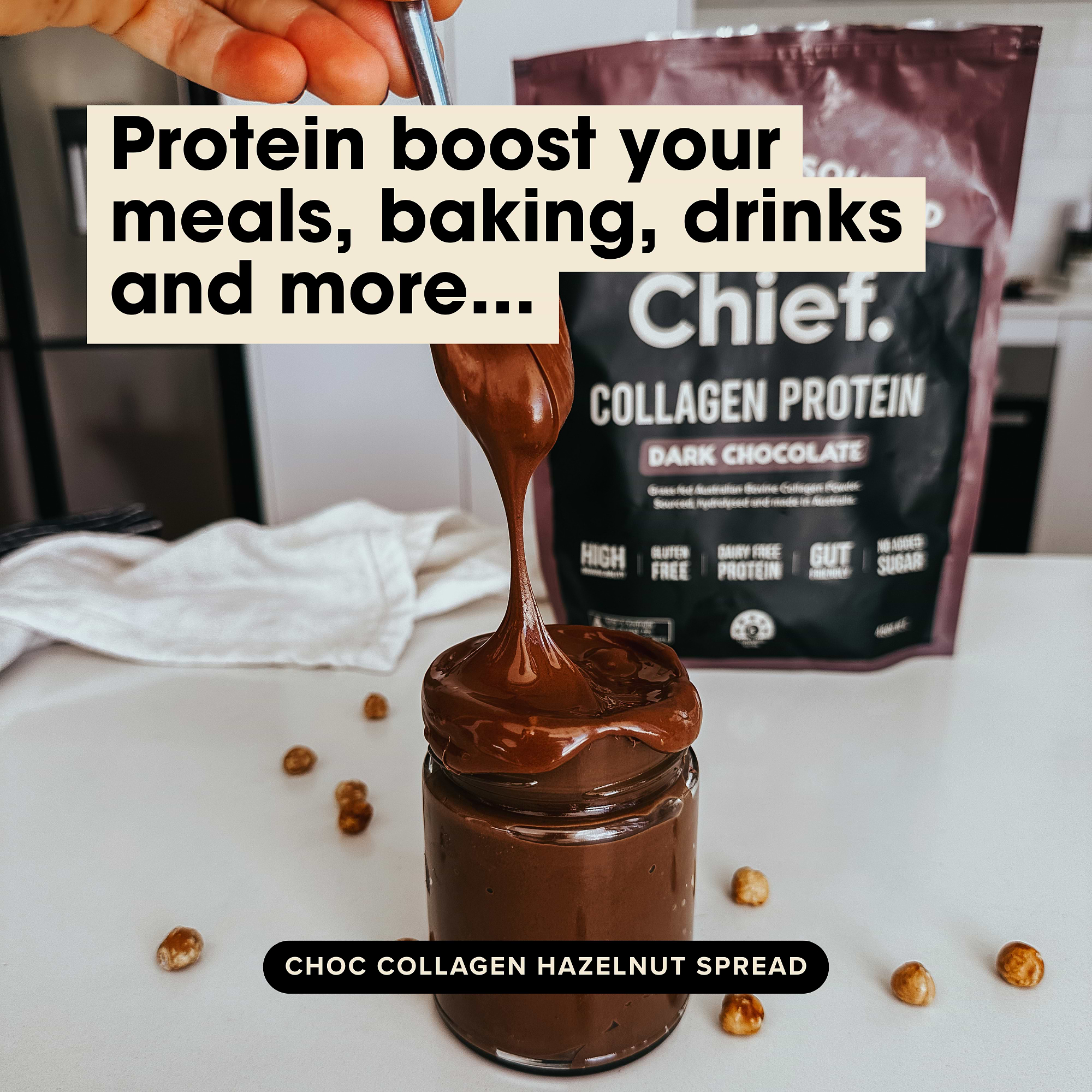 SHORT DATED Collagen Protein Powder - Dark Chocolate