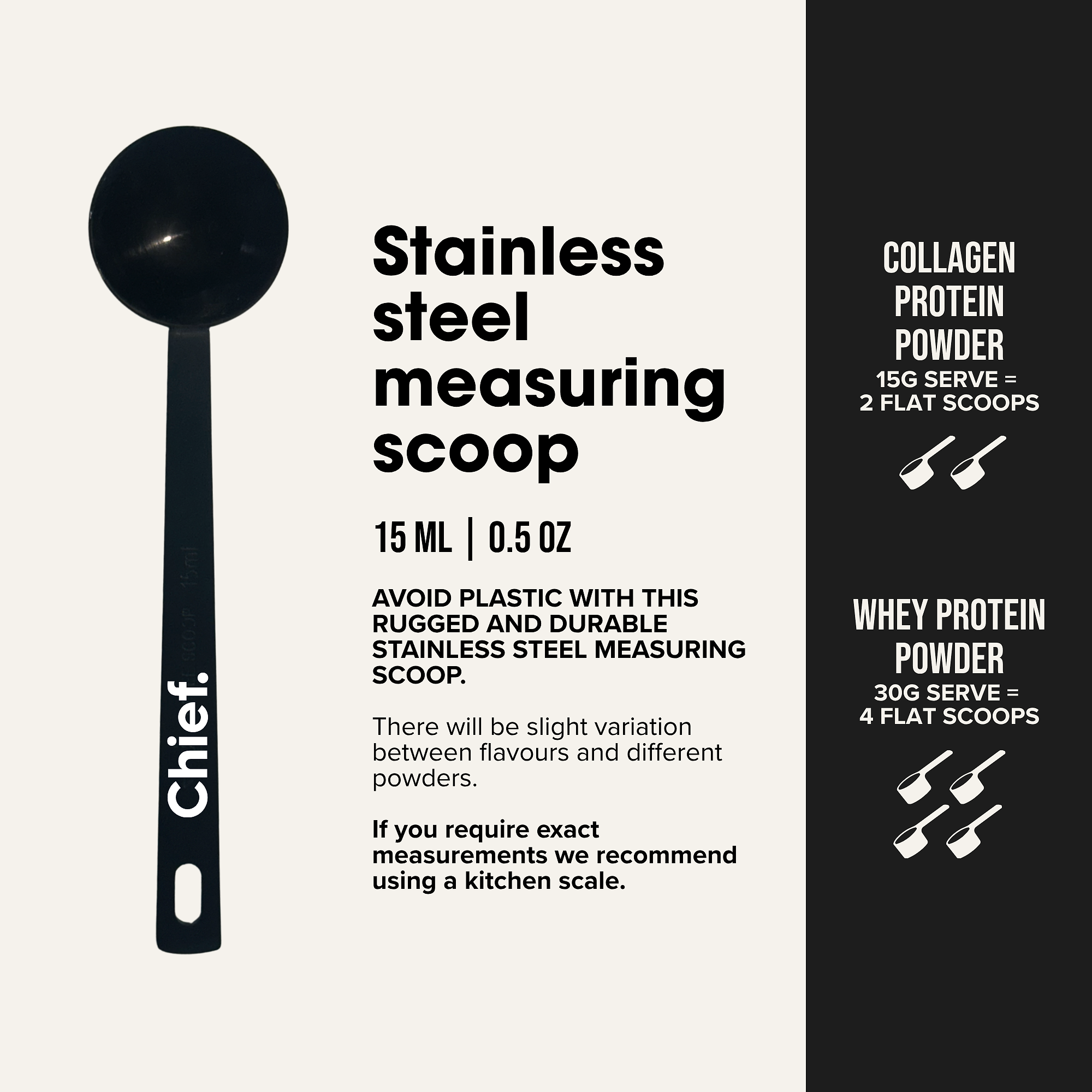 Stainless Steel Measuring Scoop