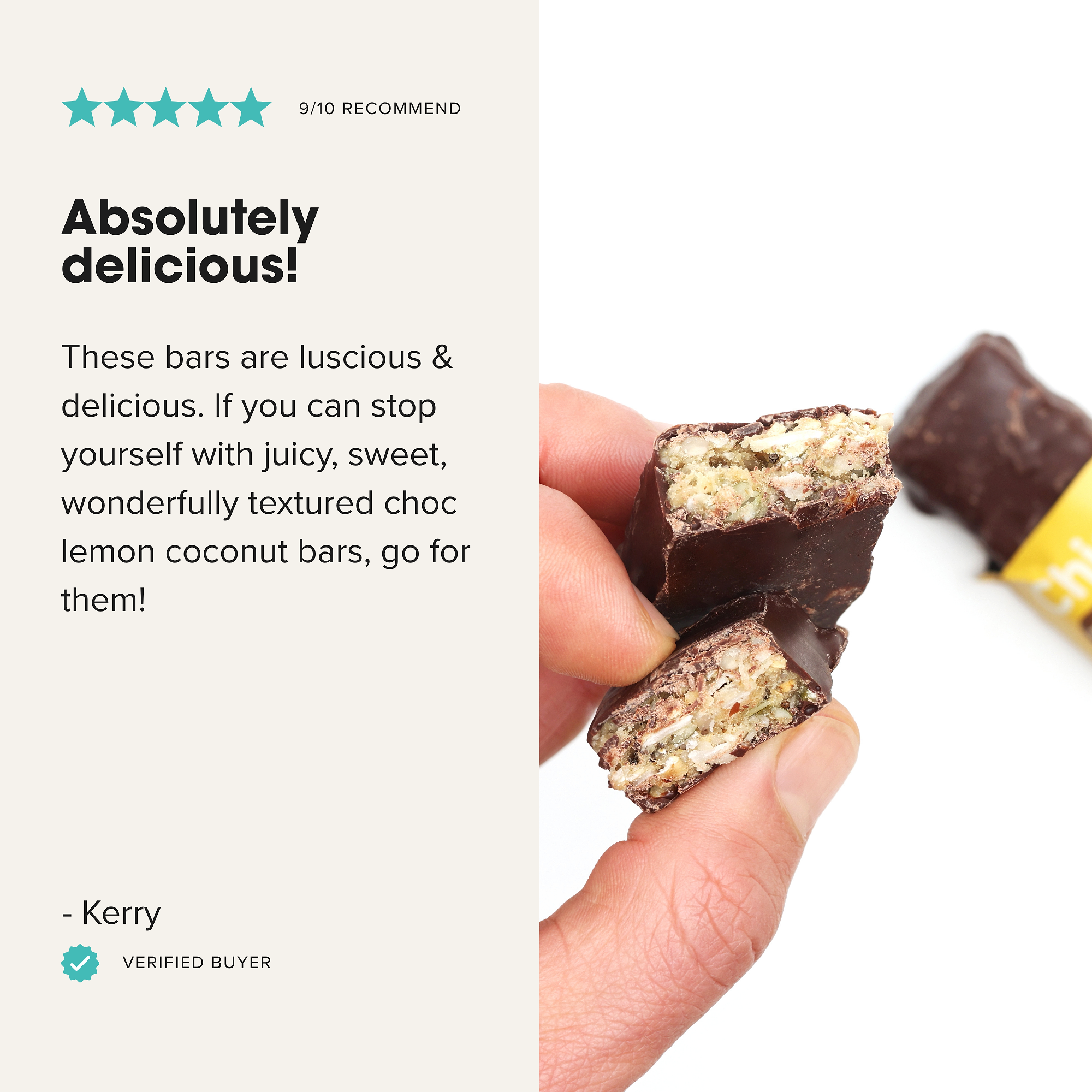Thankful Bars - Choc Lemon Coconut