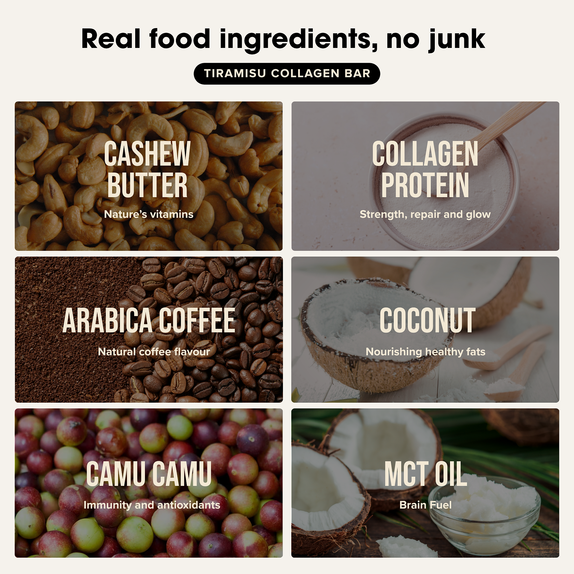 Collagen Protein Bars - Tiramisu