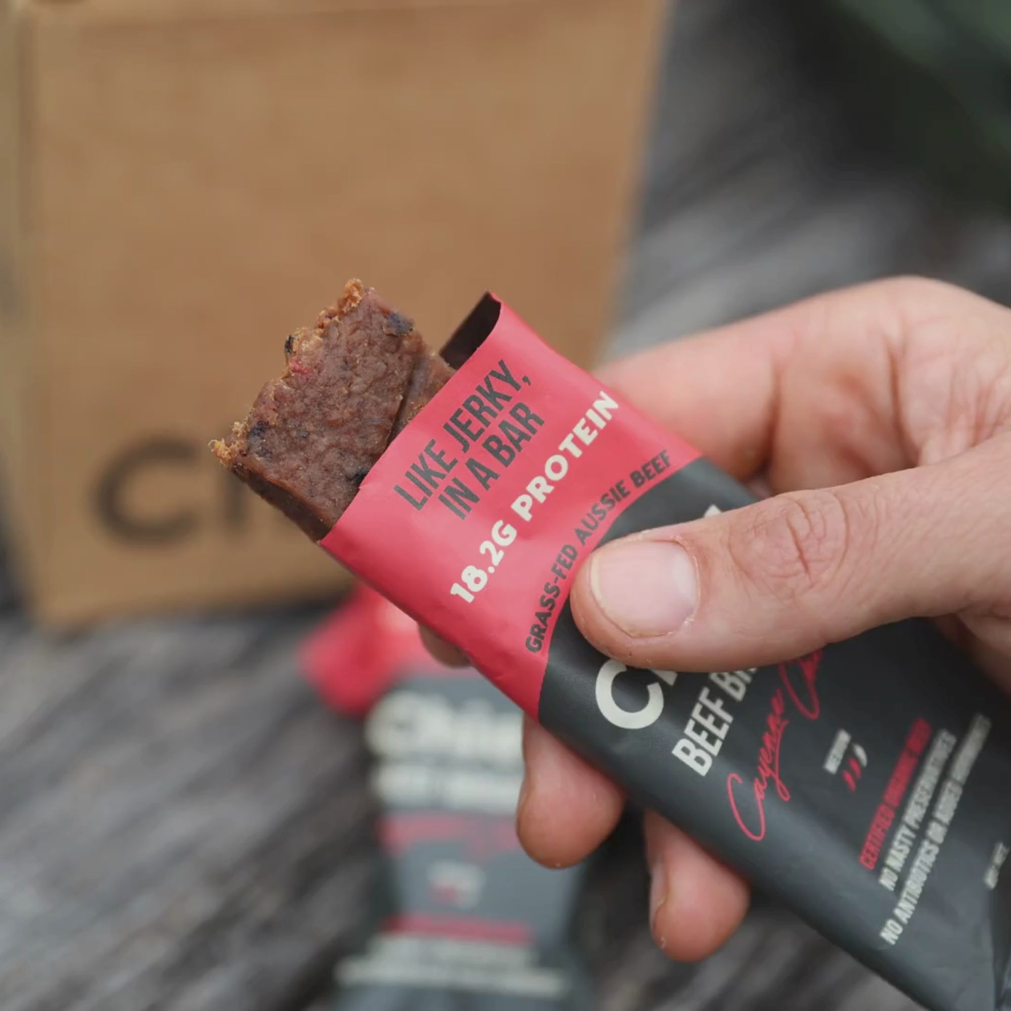 Chilli Beef Bars (12 bars) - SHORT DATED