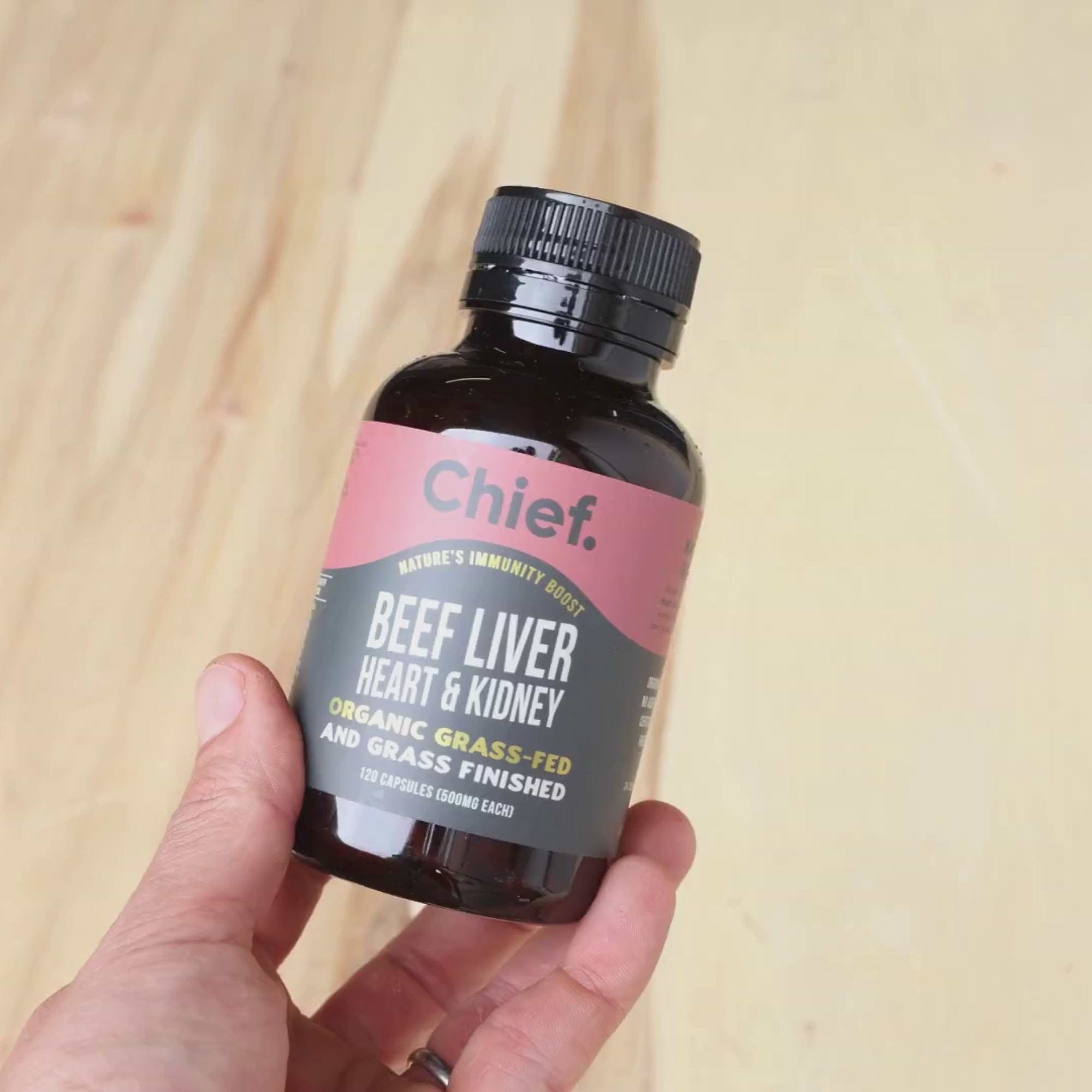 Organic Beef Liver, Heart & Kidney (Immunity)