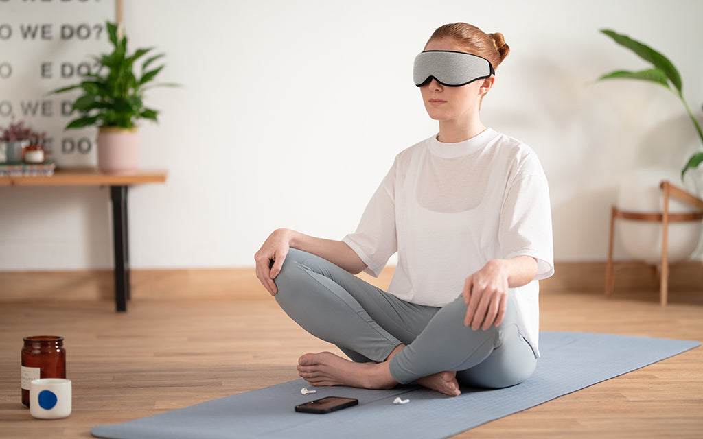 Eye Mask while meditating