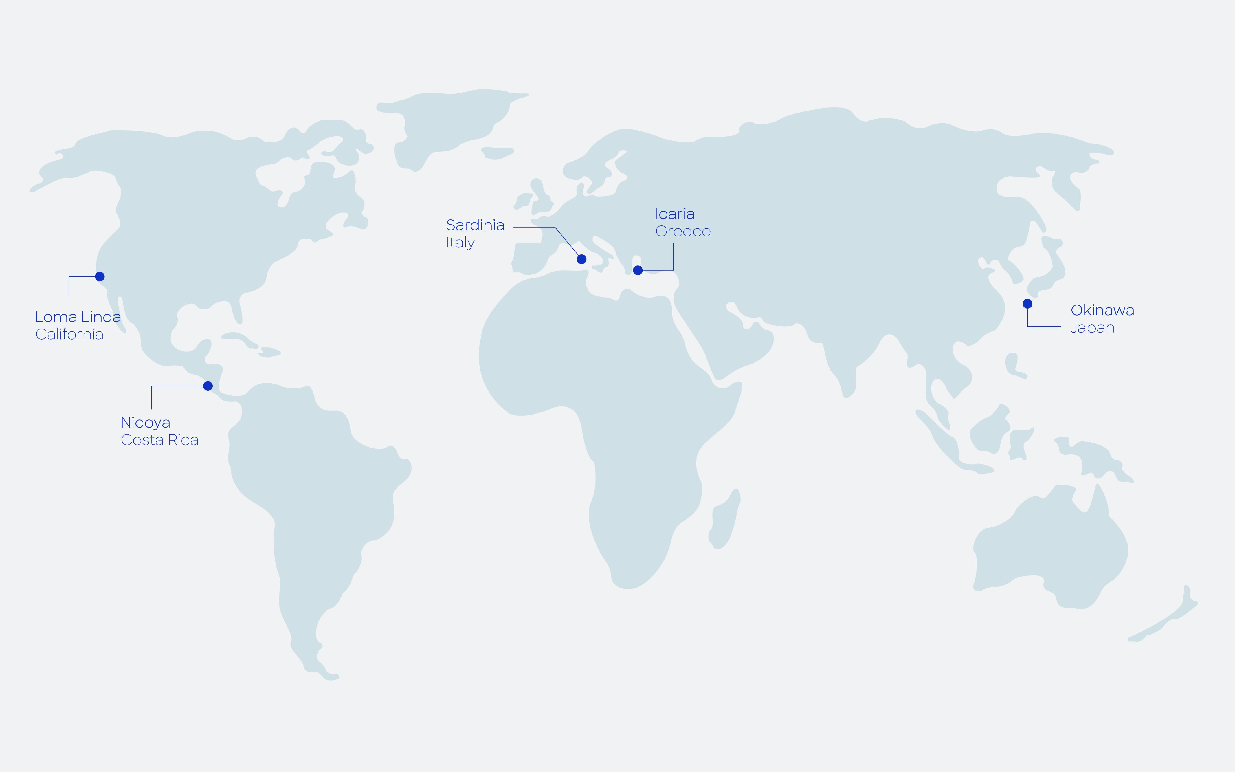 Blue Zones around the World