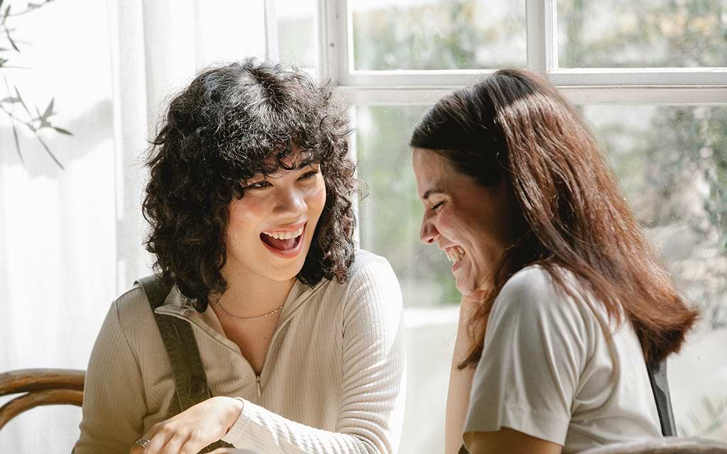 Women laughing