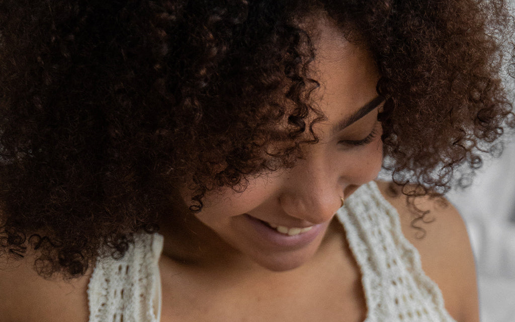 Woman smiling
