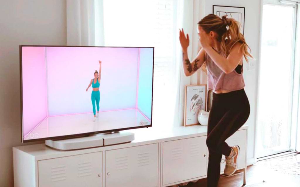 Woman exercising