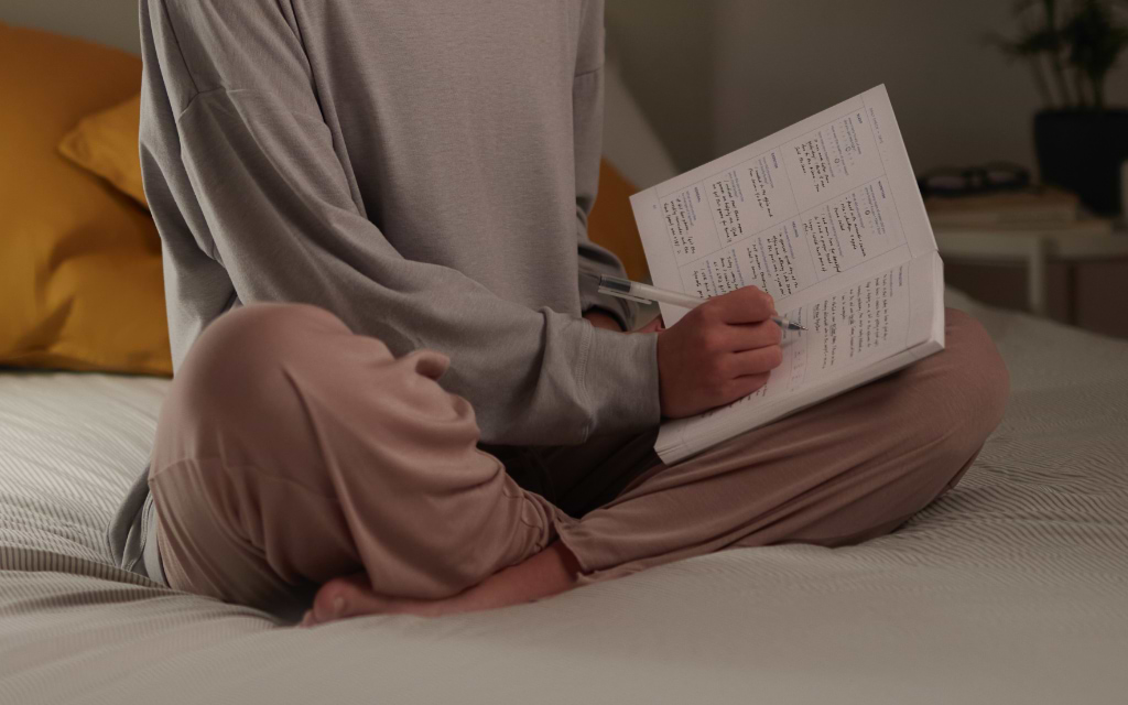 Woman journaling