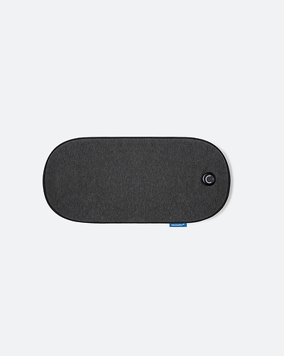 An e-commerce color variant selection card for the Embrace Heating Pad, showcasing the minimalist, textured Charcoal Gray option.Embrace Heating Pad - Ostrichpillow
