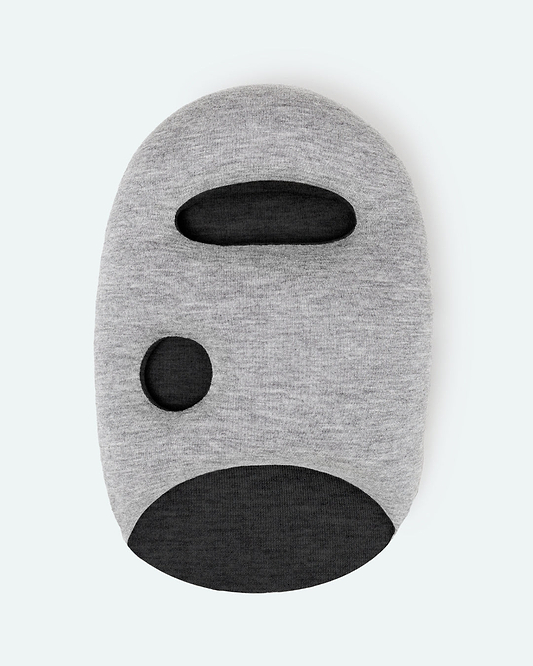 mini handy pillow in black and grey