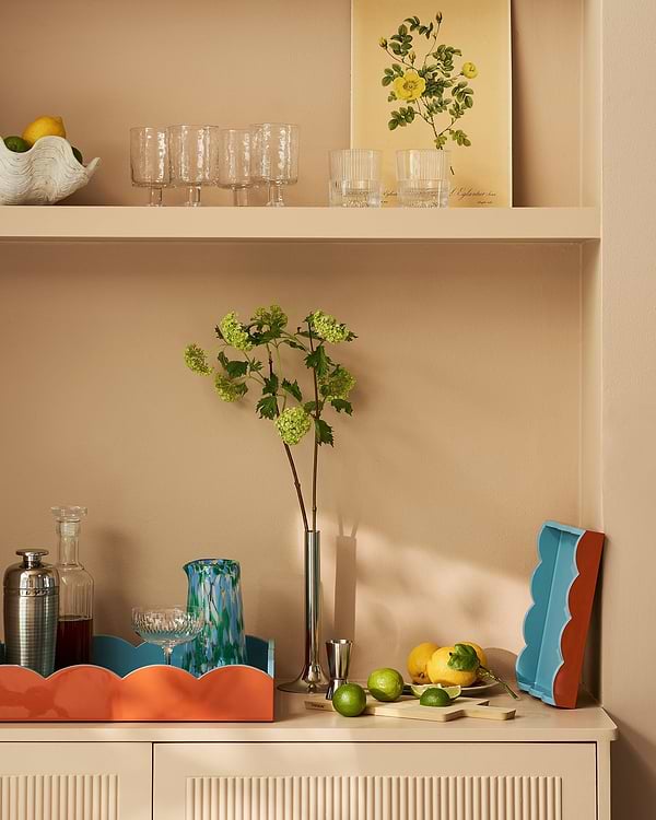 How To Style A Home Bar: Trays, Accessories, and Art of Display