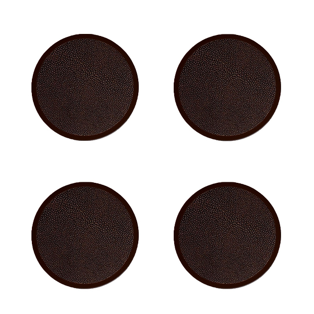 Anthrazitfarbene Untersetzer - 4er-Set