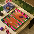 Tortoiseshell Lacquer Backgammon Set