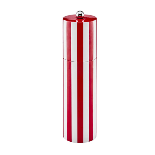 Burgundy Striped Column Salt tai Pepper Mill