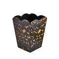 Scalloped Lacquer Bin – Tortoiseshell