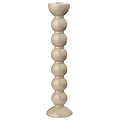 Extra Tall Cappuccino Bobbin Ljusstake - 33cm