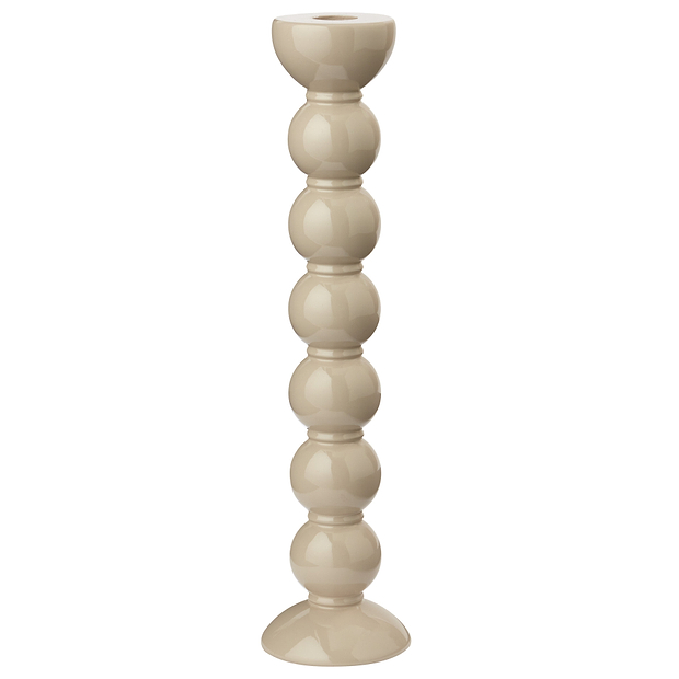 Extra Tall Cappuccino Bobbin Ljusstake - 33cm