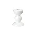 Piccolo candeliere a bobina bianco - 10 cm