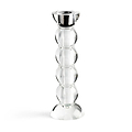 Icy Bobbin Candlestick Clear 23cm