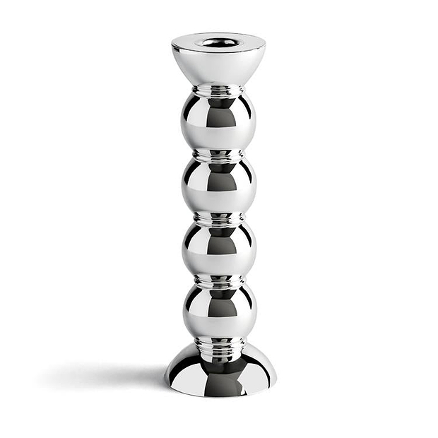 Bougeoir Bobbin chromé 23cm