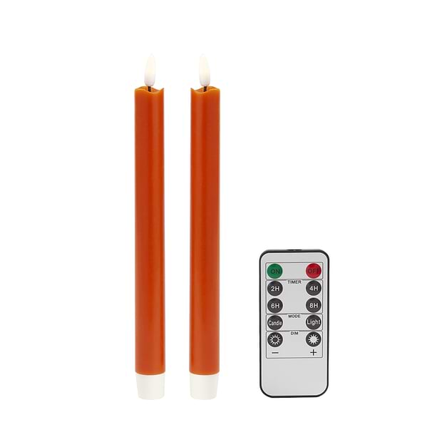 Blaue LED-Wachskerzen – 2er-Set