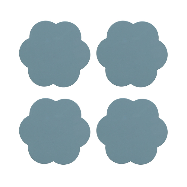 Chambray Blue Coasters – Set om 4