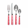 Couverts Wave - pastèque et rose (set de 16 pièces)
