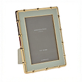 Sage & Gold Bamboo Enamel Photo Frame