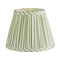 Sage Green Striped Lampshade - 16cm