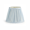 Periwinkle Blue Striped Lampshade - 16cm