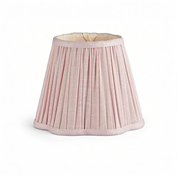 Abat-jour festonné rose clair - 16cm