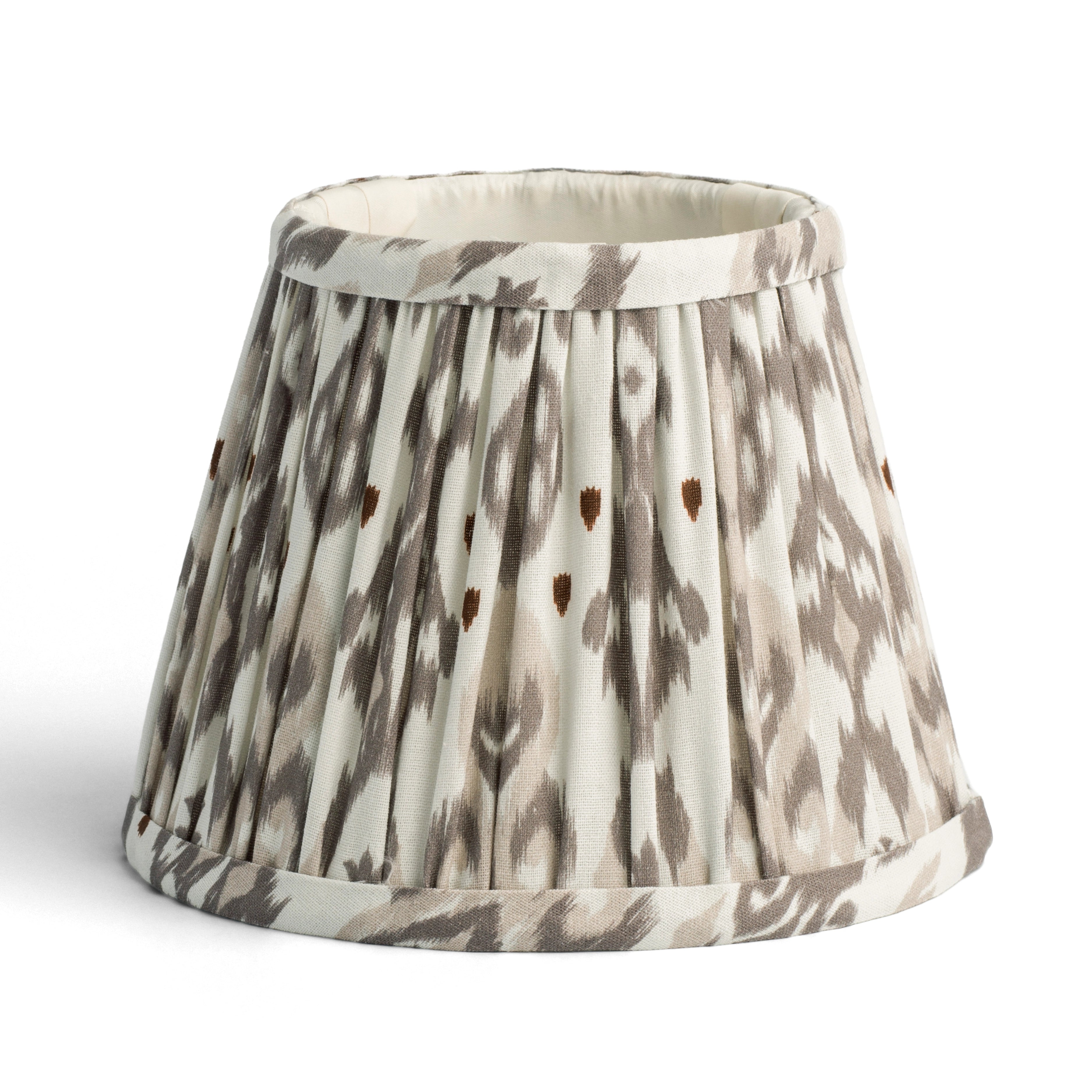 Ikat Empire Mink & Cappuccino Lampshade - 16cm