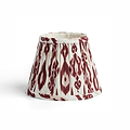 Ikat Empire Lampenschirm in Cherry und Cappuccino - 16cm