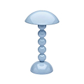 Pale Denim Lacquer Rechargeable Bobbin LED Lamp