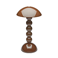 Chocolate Lacquer Rechargeable Bobbin LED Lamp