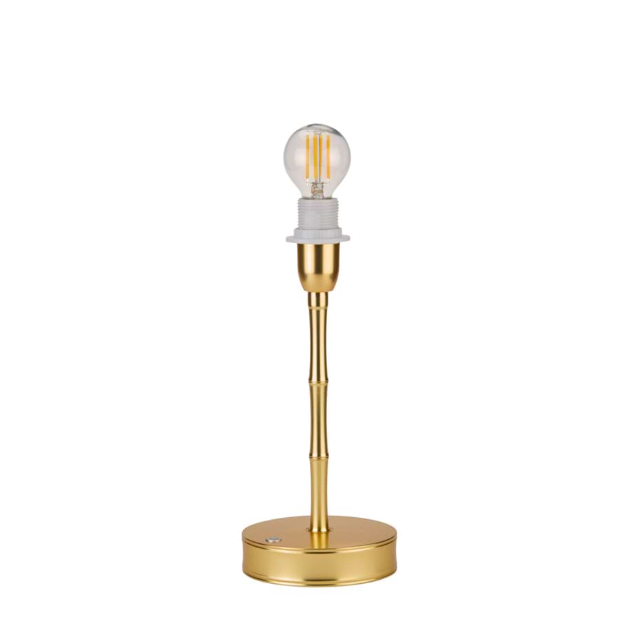 Pied de lampe en bambou doré 25cm
