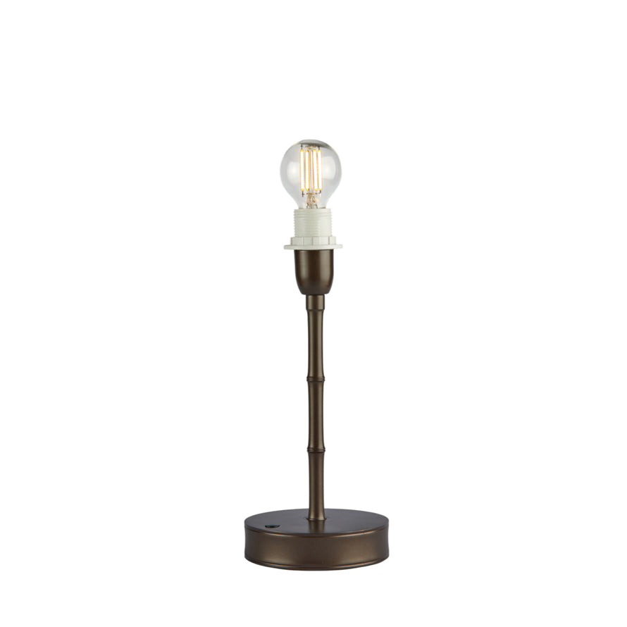 Bronze Bamboo Rechargeable Lamp Base - 25cm