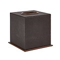 Anthracite Faux Shagreen Tissue Box