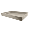 Chiffon Grey Large Lacquered Ottoman Tray