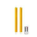 Yellow Wax LED Candle - Set of 2