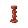 Middelgrote oranje spoelkandelaar - 14 cm