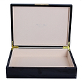 Large Black Lacquer Box With Gold