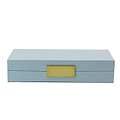 Hellblaue Lackbox mit Gold