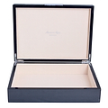 Large Carbon Fibre Lacquer Box with Silver