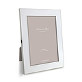 White Enamel & Silver Wide Frame