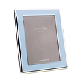 Powder Blue Enamel & Silver Curve Frame