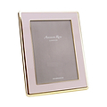 Pale Pink Enamel & Gold Curve Frame