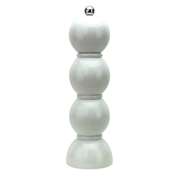 White  Bobbin Salt or Pepper Mill